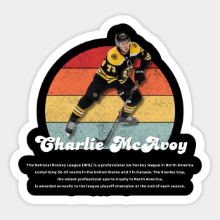 Charlie McAvoy Vintage Vol 01 Sticker